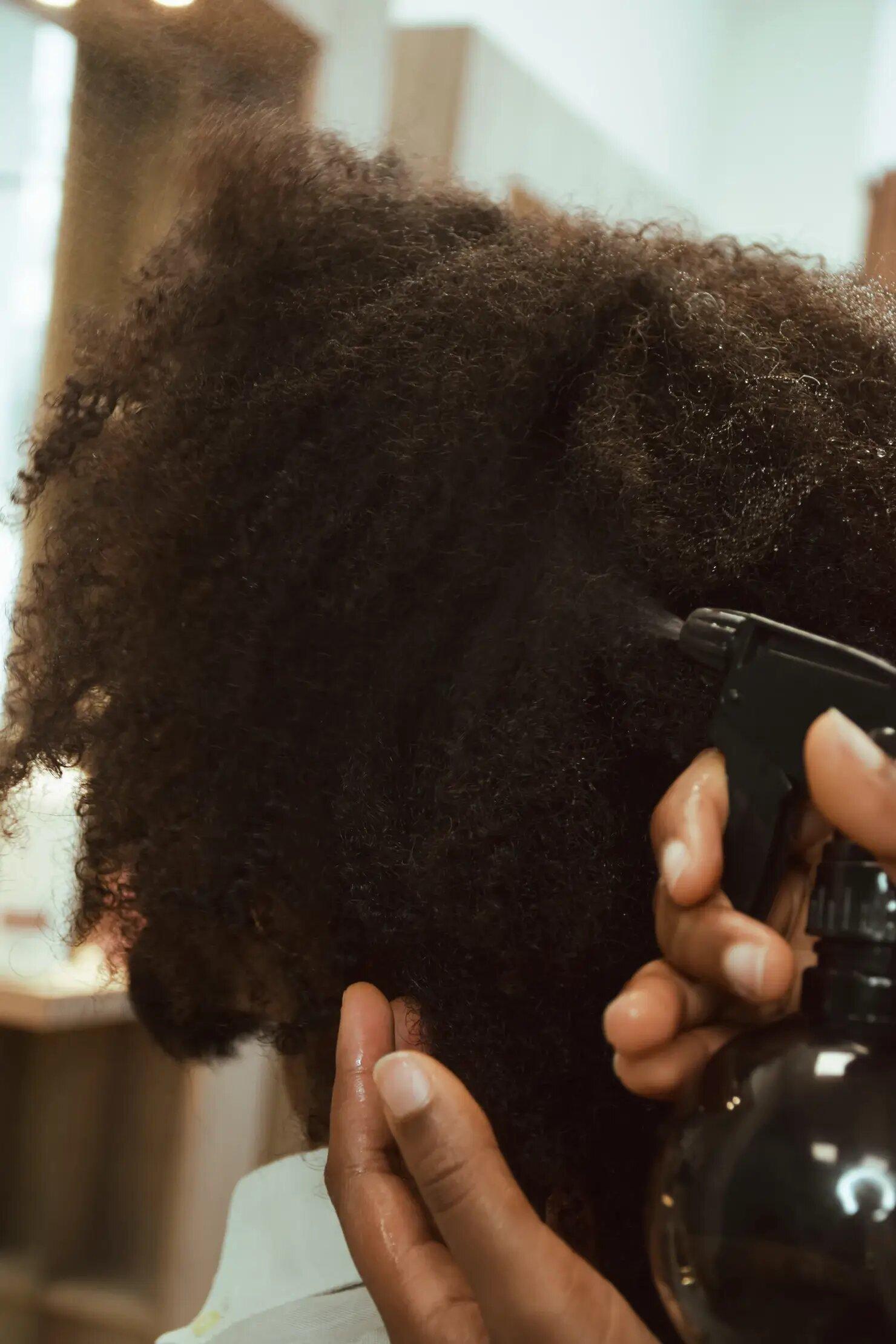 Porosité cheveux crépus