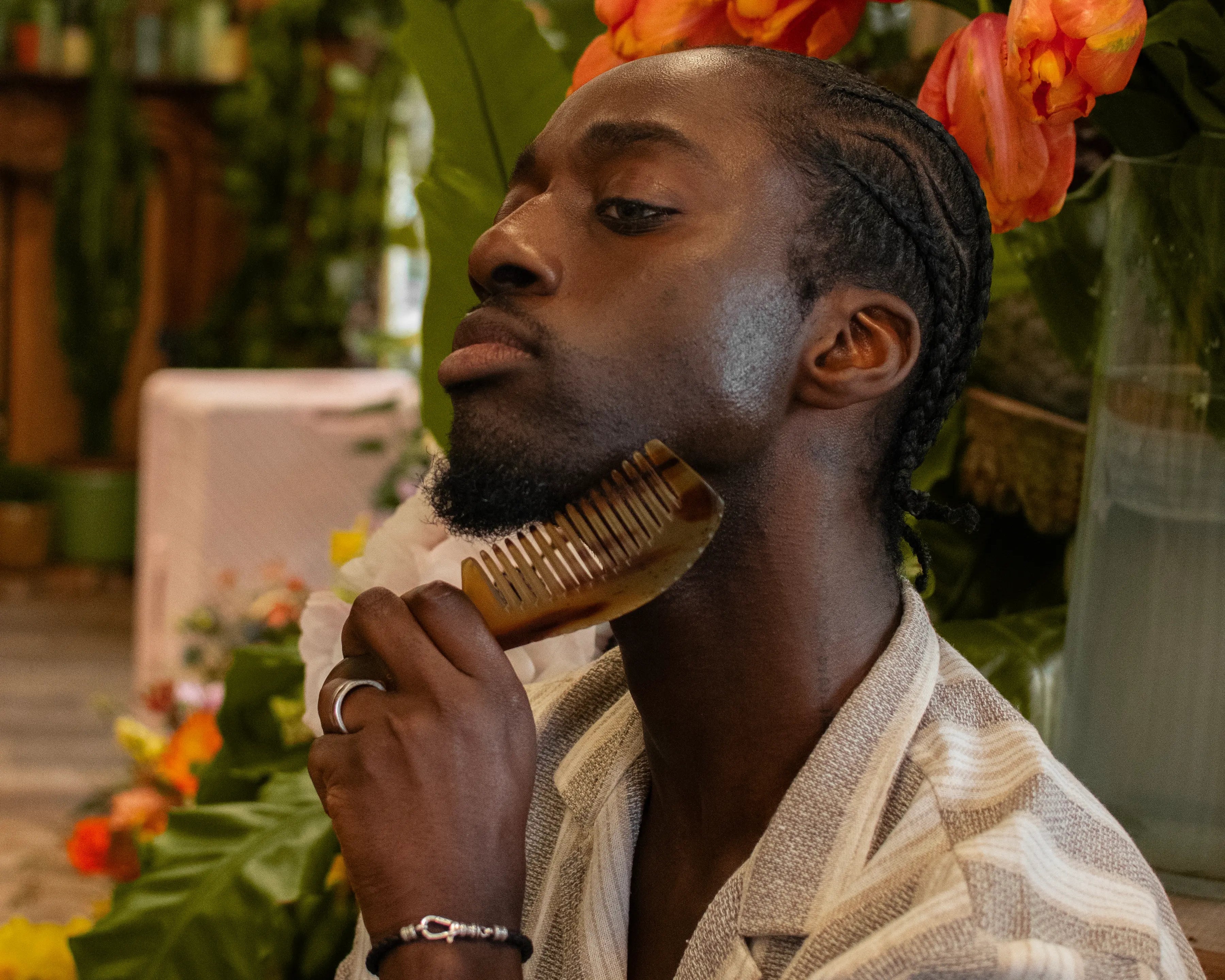 model cheveux homme noire coiffure afro crépus