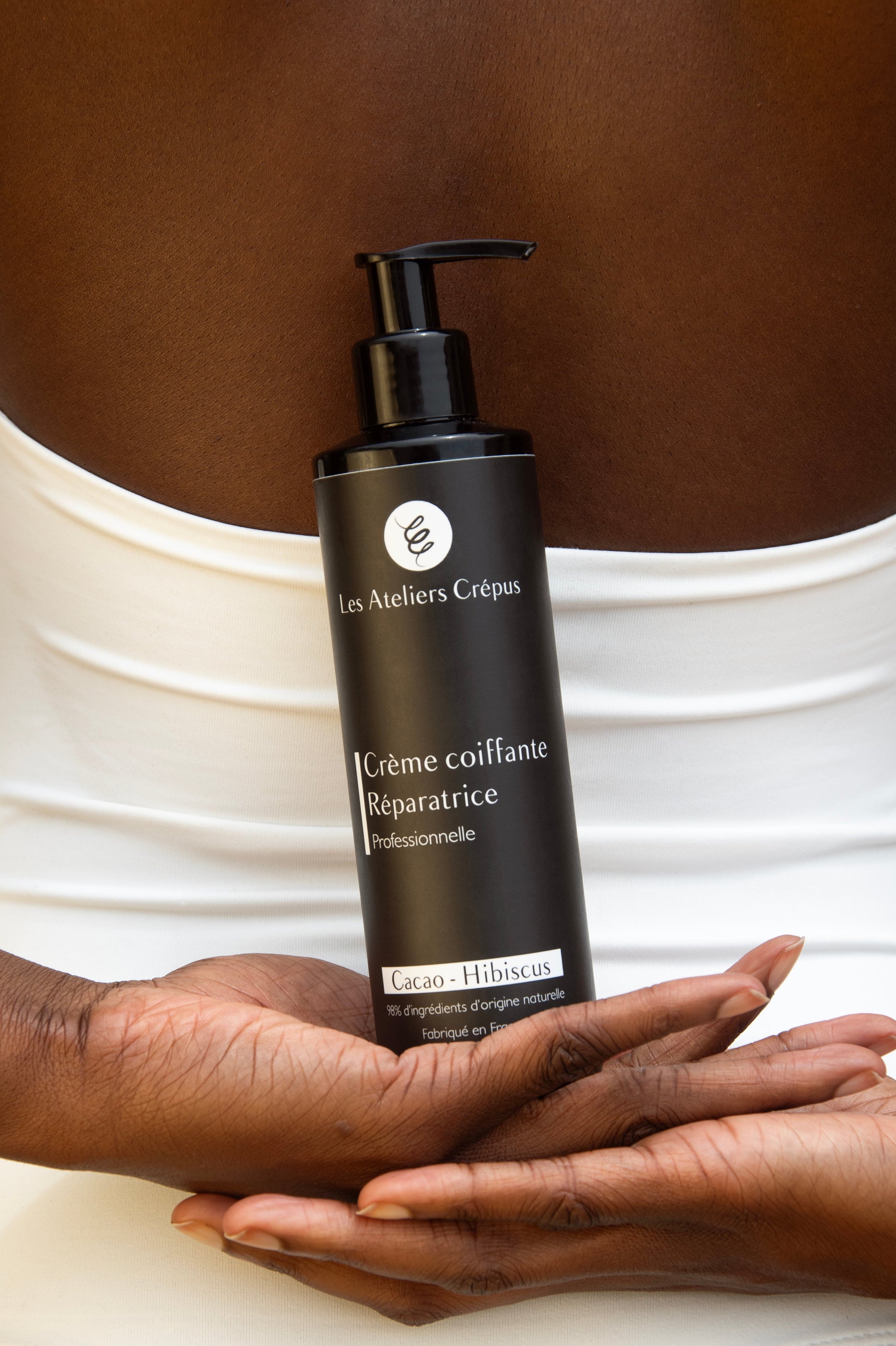 creme coiffante cheveux crepus femme noire